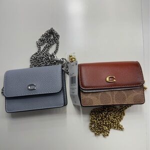 Coach Crossbody Bag Duo - Blue and Brown